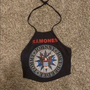 Ramones Halter Crop Top